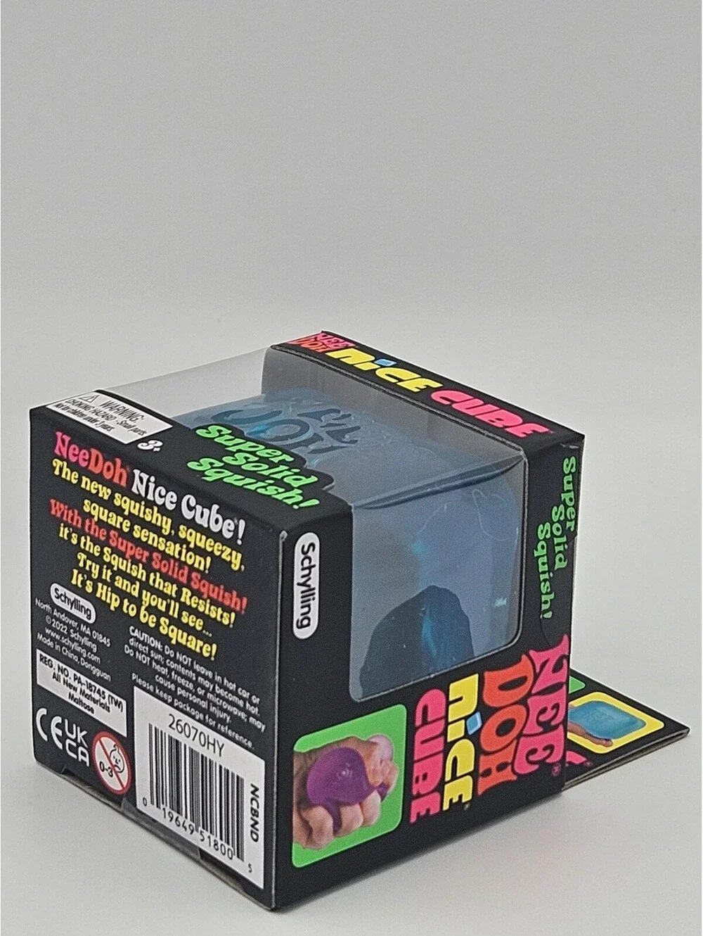 Schylling NeeDoh Nice Cube Super Solid Squish Squeeze Toy 3+